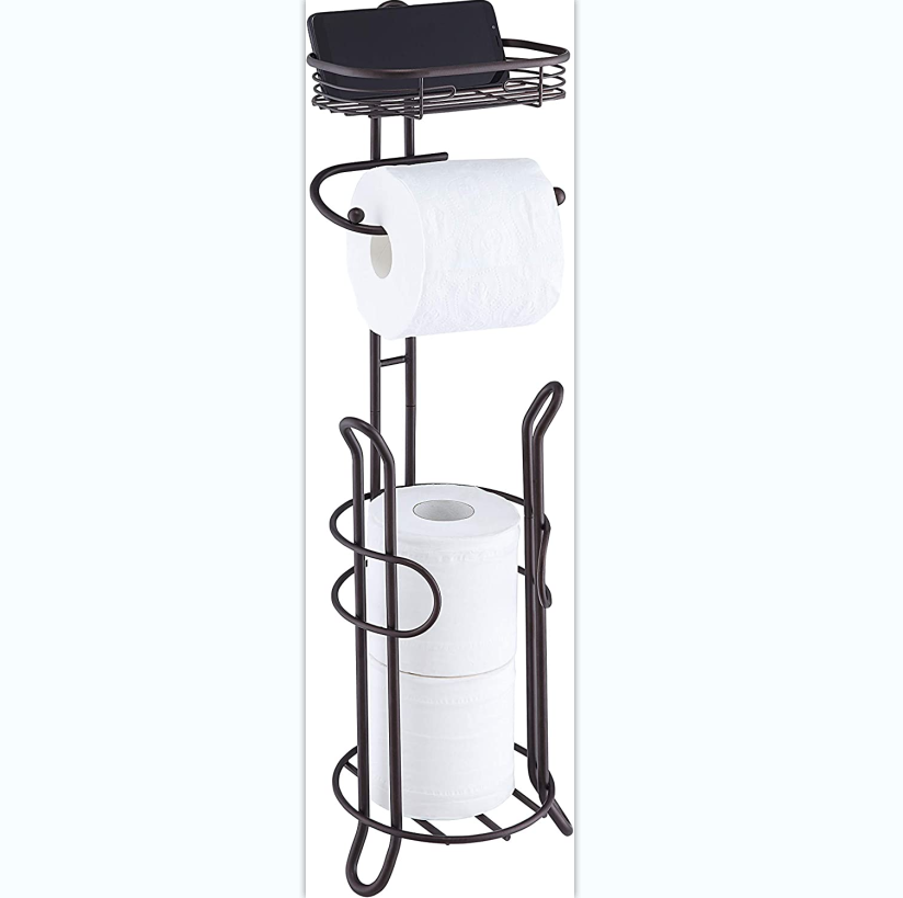 XX20056  Bathroom Heavyweight Toilet Tissue Paper Roll Storage Holder