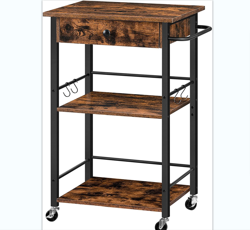 XX10023  3-Tier Storage Cart on Wheels