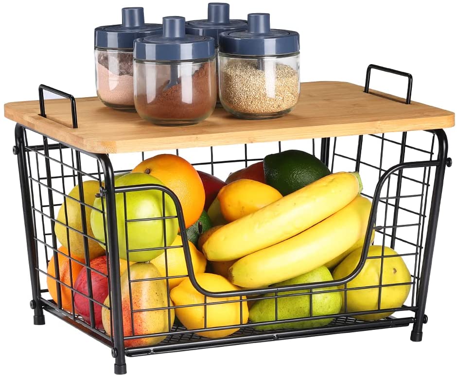 XX10040 Fruit Storage Basket Countertop for Kitchen