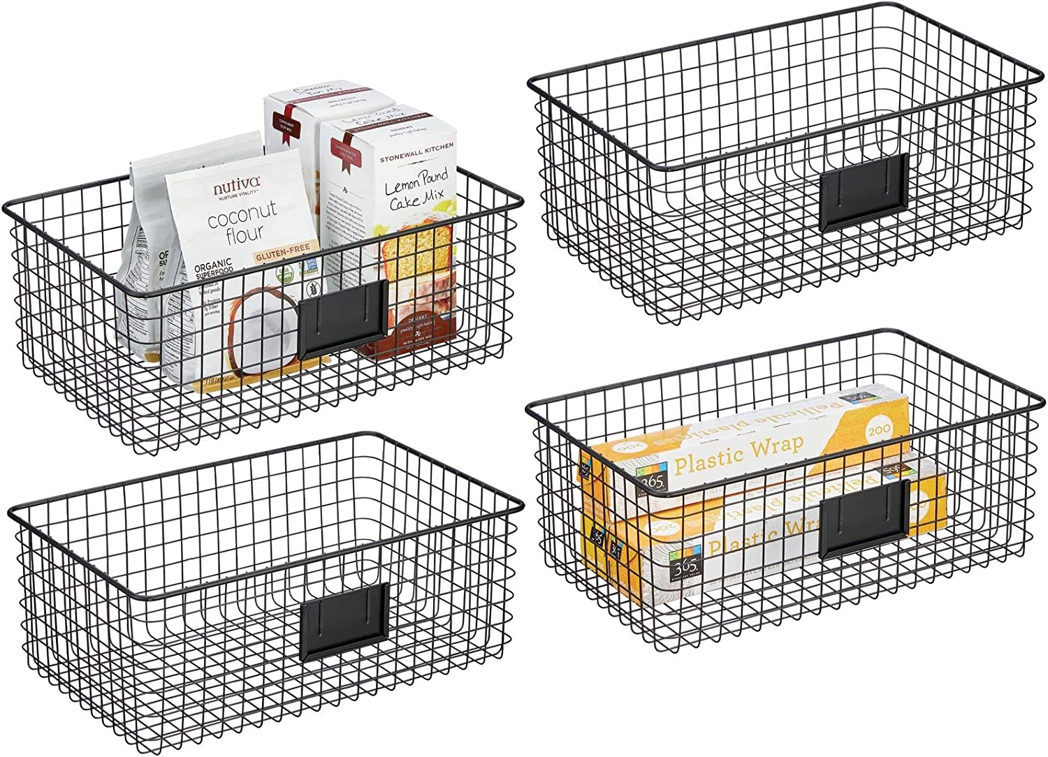 XX20033 Metal Wire Food Organizer Storage Bin Basket