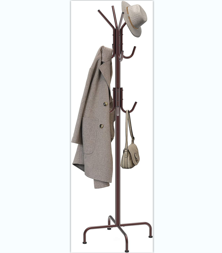 XX60001 Standing Coat and Hat Hanger Organizer Rack