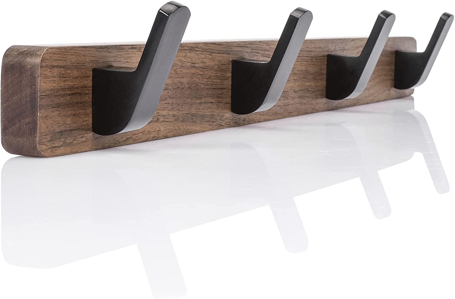 XX60008 Walnut Heavy Duty Wall Hooks